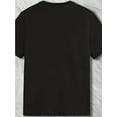 thumbnail image 2 of Black Short-Sleeve T-Shirt With Cotton Fabric, Happy Labor Day Print Letters With Stars, Casual Wear For Celebrations And Festivals, 2 of 5