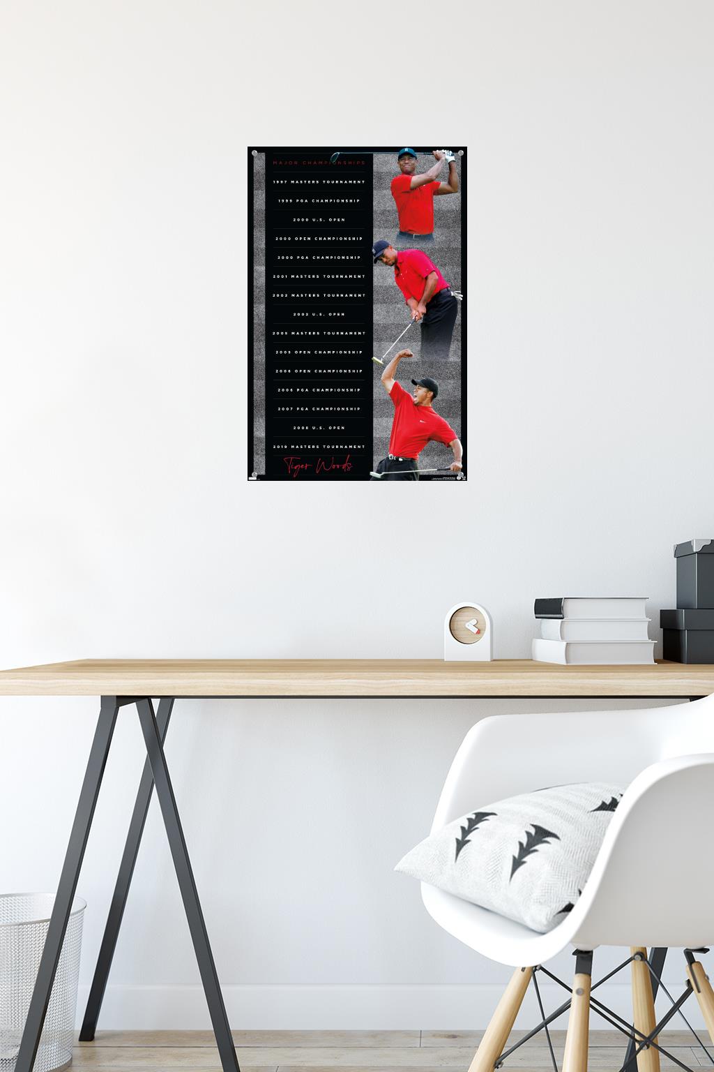 Tiger Woods - Majors 14.72" x 22.37" Poster, by Trends International