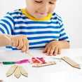 thumbnail image 3 of Raindrops  10 Pcs Blocks Clear Wooden Blank Pencil Shaped Bookmark Student, 3 of 6