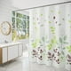 thumbnail image 1 of Cortina de ducha, cortina de ducha de tela de poliéster de 72 x 72 pulgadas para baño, forro de cortina de ducha impermeable con 12 ganchos, lavable a máquina, secado rápido, dobladillo pesado (hoja) Xemadio CZJJ-XM105, 1 of 7