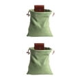 thumbnail image 4 of Naiovety Bolsa de lona de cuero bolsa de forraje de lona para senderismo, bolsa de herramientas de trabajo con hebilla con cordón para Type3 NO3, 4 of 6