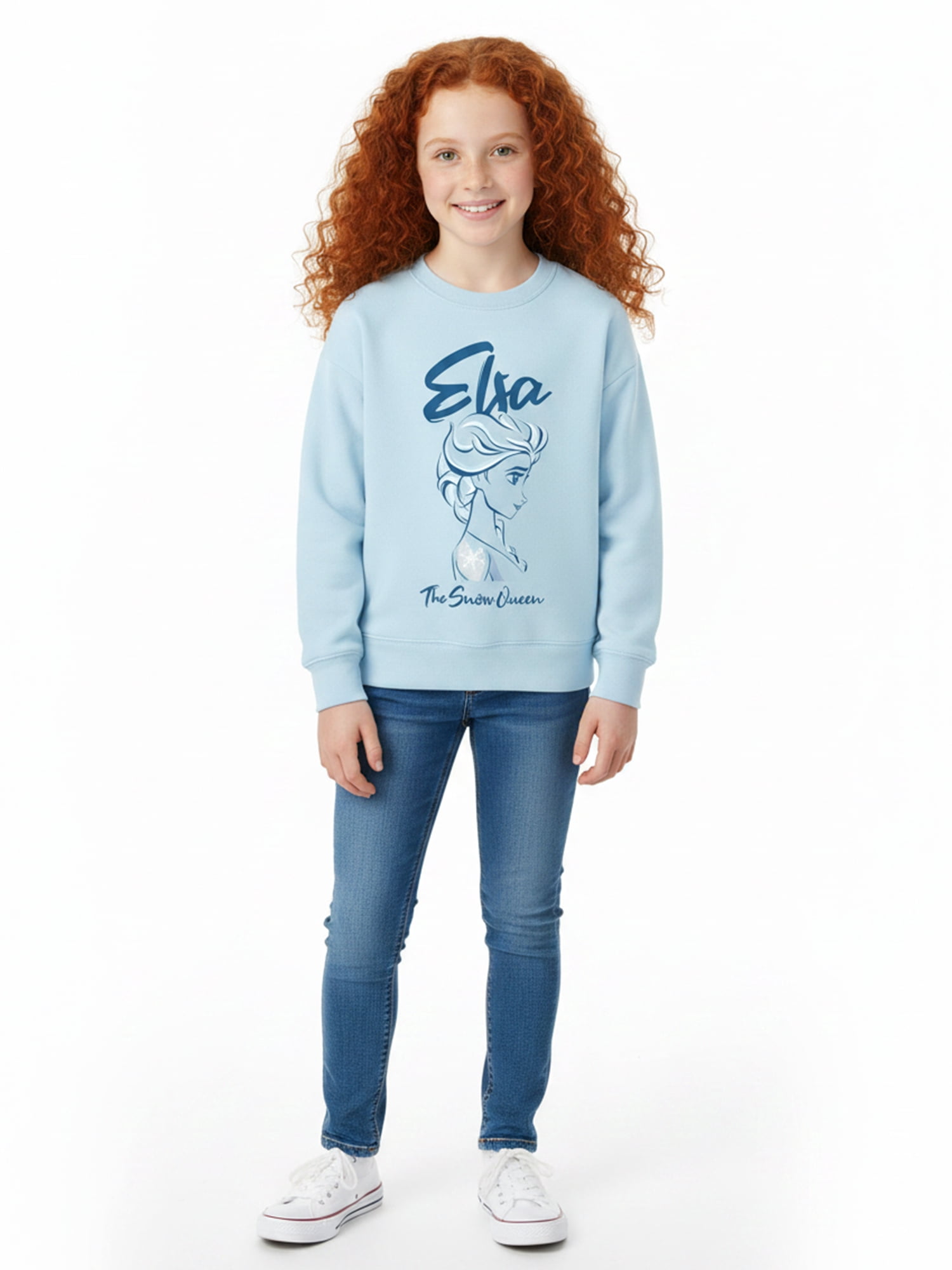 Frozen Girls The Snow Queen Graphic Sweatshirt, Sizes 4-16