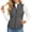 Black Speckled Pattern, variant on Leopard Print Women's Quilted Vest with Zipper Pockets, Lightweight Elastic Polyester Padded Vest for Winter Outdoor Daily Wear