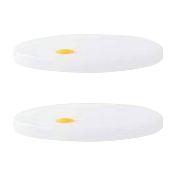 WORGEOUS 2pcs Small Handle Bucket Covers Round Bowl Lids Reusable Plastic Bowl Sealer Air Valve