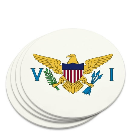 

Virgin Islands US Territory Flag Novelty Coaster Set