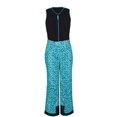 thumbnail image 1 of Kids Limitless Fleece Top Bib Overalls, Ice Block Print Island Blue, Small, 1 of 1