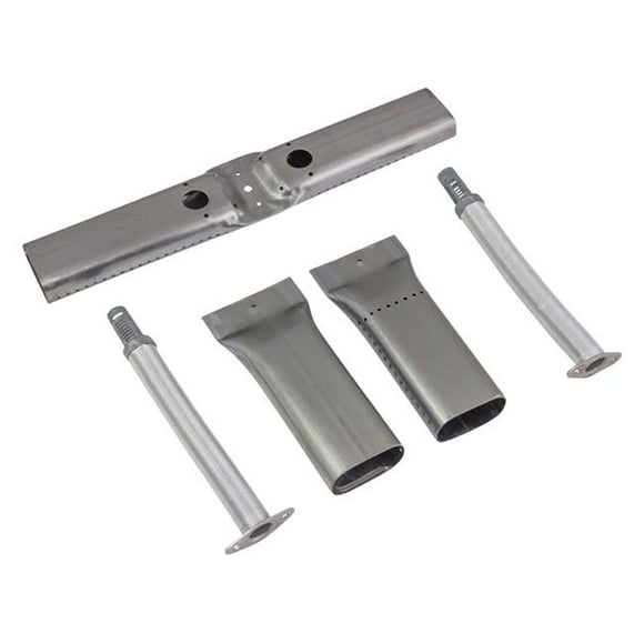 Stainless Steel Grill Burner, Silver - 13.88 x 3.11 x 2.64 in.