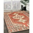 thumbnail image 2 of Ahgly Company Indoor Rectangle Traditional Mahogany Brown Persian Area Rugs, 7' x 10', 2 of 6