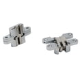 thumbnail image 3 of 2 Pack Hinge 180 Degree Invisible Folding Door Concealed Cross Hinges With Screw, 3 of 8