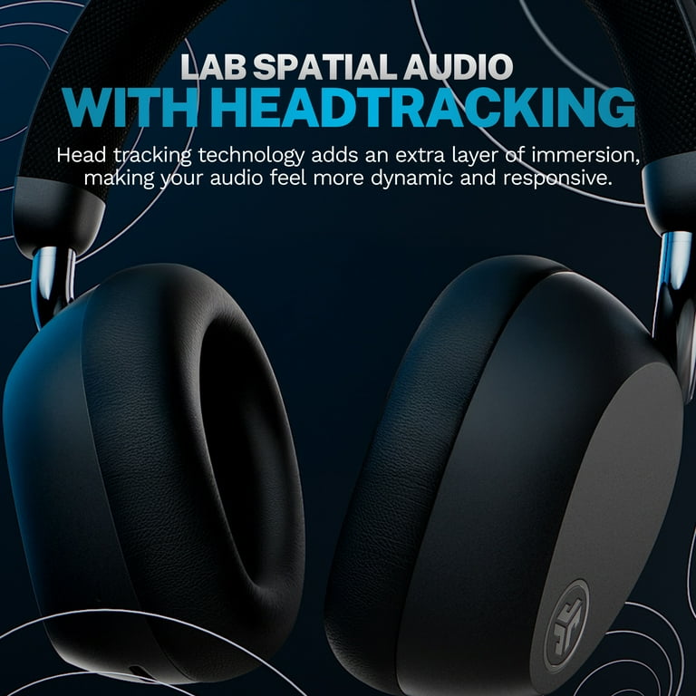 JLab Epic Lux Lab Edition ANC Headphones, 90+ Hour Playtime, Black
