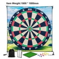thumbnail image 1 of Estera Juego de chipping de golf con bolas adhesivas y dardos, tapetes de práctica de golf y dardos, juegos para interiores y exteriores, juego de golf, 1 of 8