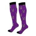 thumbnail image 4 of LSQii Fun Socks for Women Cozy Breathable Printed Cotton Knitted Fashion Novelty Crazy Mid Calf Sports Socks Gifts Carnival White, 4 of 4