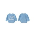 thumbnail image 2 of BemeyourBBs Brother Matching Sweater Star Letter Crewneck Long Sleeve Knit Tops, 2 of 9