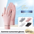 thumbnail image 2 of comerut 1 Pair Sun Protection Gloves Wear Resistant Super Soft Breathable UV-proof Outdoor Riding Full Finger Gloves Sports Supplies, 2 of 8