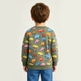 thumbnail image 6 of GCETTIC Boys Sweatshirts Cotton Long Sleeve Crewneck Pullover Toddler Kids Winter Warm Shirt Sweater Tops Green,4-5 Years, 6 of 6