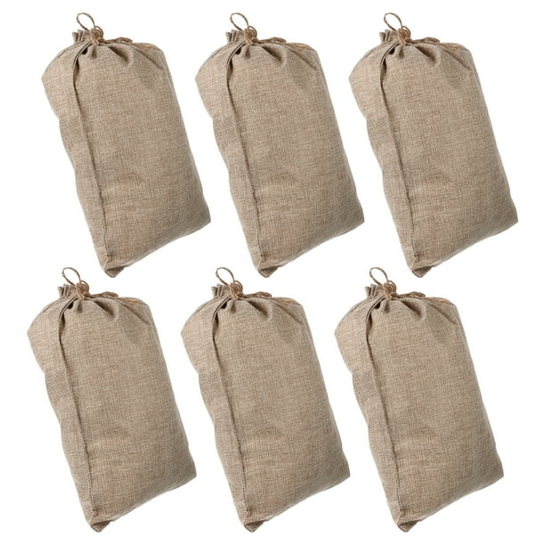 6pcs Burlap Bags Drawstring Storage Pouches Potato Sacks Reusable Vegetable Bags Walmart