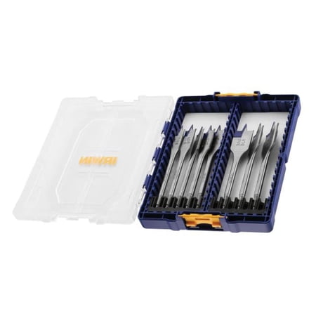 IRWIN - Blue Groove 4X Flat Bit Set 8 Piece