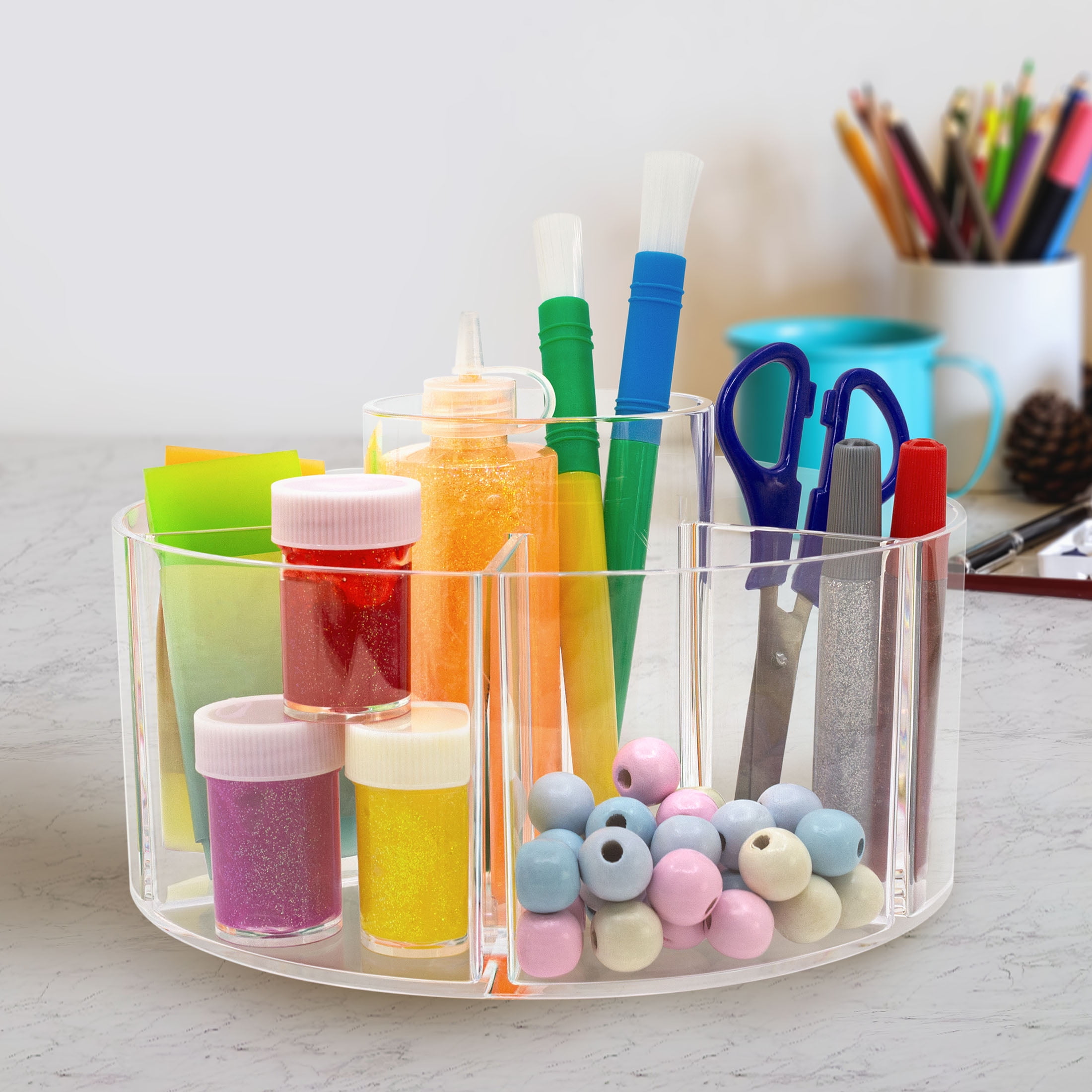 Swissco Spinning Arts and Crafts Storage Caddy Organizer, Rotating