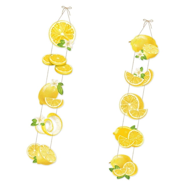 Decoración de pancartas para fiesta de limón, letrero de de papel para colgar en la puerta, pancartas con temática de frutas, para bodas,