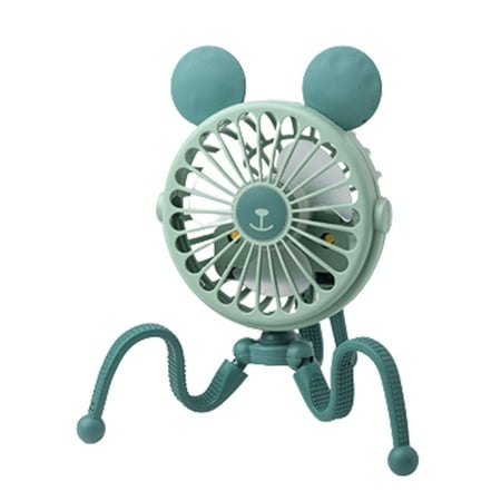 

Alloet USB Stroller Fan 5V 2.5W Octopus Electric Fan 3-gear Mute Cooling ( Green)