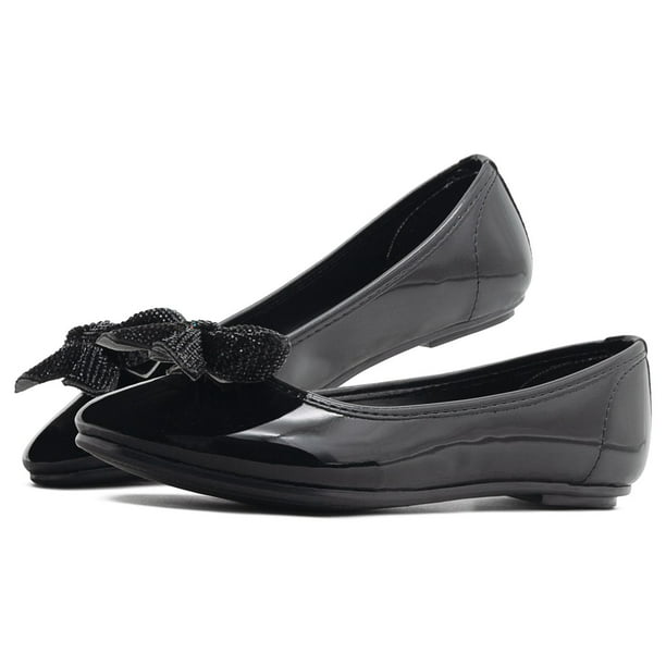 Ballerina de Charol Ninos Vestir Casual Negro 15