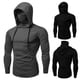 thumbnail image 2 of Los hombres Hipster de manga larga jersey jersey sudaderas con capucha camisas ajustadas ropa de entrenamiento con capucha camiseta para Fitnesspangjing, 2 of 4