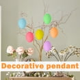 thumbnail image 5 of 25PCS Easter Decorations 2.36in Plastic Easter Eggs DIY Hanging Ornaments for Easter Basket Stuffers and Kids Easter Crafts, Spring Easter Decor Keychain Accessories for Home and Party Favors, 5 of 6