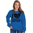 thumbnail image 4 of I Love Someone with Autism Puzzle Sweatshirt for Men or Women Brisco Brands L, 4 of 6