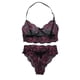 thumbnail image 1 of Gibobby Traje de Uniforme Pijama de encaje floral transparente para mujer, conjunto de lencería, ropa de dormir de cintura alta, sujetador y bragas, ropa de dormir de 2 piezas(Rosa, XXL), 1 of 5