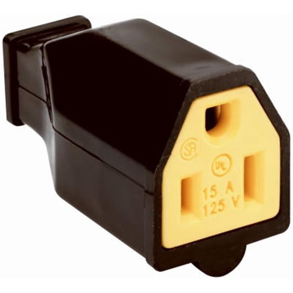 SA993BKCC10 15A 125V Residential High Impact Thermoplastic Construction Connector, Black
