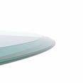 thumbnail image 2 of GZXS Clear Tempered Glass Table Top 40 Inch Round, 2/5" Inch Thick Beveled Polished Edge, Transparent, 2 of 10