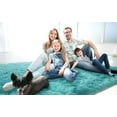thumbnail image 2 of Dwelke Ultra Fluffy Rug Indoor Plush Soft Carpet for Living Room Anti-Skid Durable Area Rug 6x9ft Blue, 2 of 5