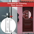 thumbnail image 3 of 2PCS Door Latch Guard Plate L Shaped Secur​ity Reinforcement Striker Plates, 3 of 4