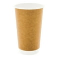 thumbnail image 2 of 16 oz Kraft Paper Coffee Cup - Double Wall - 3 1/2" x 3 1/2" x 5 1/2" - 500 count box, 2 of 3