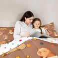 thumbnail image 4 of Homewish Brown Capybara 7-Piece Twin Bedding Sets For Kids Boys Girls,Kawaii Animal Bedding Comforter Set,Donuts Dessert Flowers Strawberry Breathable Sheet Sets,Lightweight Room Decor,Reversible, 4 of 8