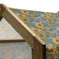 thumbnail image 4 of Vintage Pet House, Art Nouveau Inspired Tender Entangled Leaves and Flowers, Outdoor & Indoor Portable Dog Kennel with Pillow and Cover, 5 Sizes, Earth Yellow Fern Green, by Ambesonne, 4 of 4