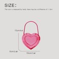 thumbnail image 4 of Bolsos de noche con forma de corazón de melocotón para mujer, bolsos de diseñador de lujo, carteras, novedad 2024, en caja de plástico ABS transparente para el hombro, 4 of 5