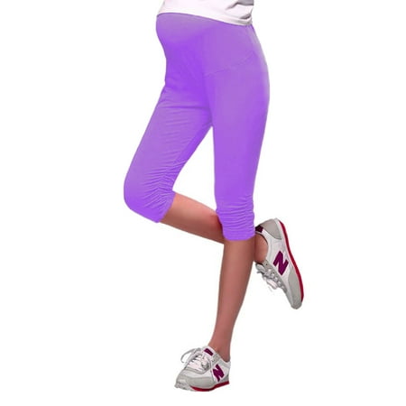 - Ruched Leg Maternity Capri Pant
