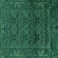 thumbnail image 1 of Ahgly Company Indoor Square Persian Turquoise Blue Bohemian Area Rugs, 5' Square, 1 of 4
