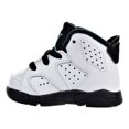 thumbnail image 4 of Jordan 6 Retro BT Infants/Toddler Shoe White/Hyper Jade/Black 384667-122, 4 of 6
