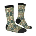 thumbnail image 2 of Goofa Traditional Tribal Aztec1 Printed Men's Crew Socks, Soft Durable Breathable Moisture-Wicking with Odor Control Cotton socks, 2 of 9