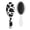 White-602, variant on Cow Print Hair Brush, Rustic Farmhouse Detangler Hairbrush with Black and White Pattern, Soft Bristle Paddle Brush for Wet & Dry Hair, Cute Cartoon Design for Women Men Kids, Gift Ready