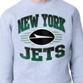 thumbnail image 3 of Men's Starter Heather Gray New York Jets Team Grit Graphic Fleece Pullover Sweatshirt, 3 of 3