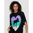 thumbnail image 2 of Camiseta de alce para mujer y niña, estilo retro, ideal para adultos, hombres, mujeres, adolescentes, jóvenes y deportes casuales., 2 of 6