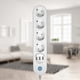 thumbnail image 4 of Smart WiFi Socket Power Strip Control remoto Smart Power Strip Enchufe de extensión Ndcxsfigh Para estrenar, 4 of 8