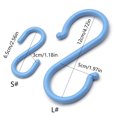 thumbnail image 5 of S Shape Hooks Set of 8 Plastic Portable Multipurpose Organizer Hanger, 5 of 14