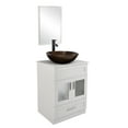 thumbnail image 3 of PULUOMIS 24" Vanity Bathroom Cabinet with Mirror and Vessel Sink Bowl Faucet Combo Set, 3 of 6