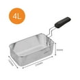 thumbnail image 2 of Panier de Friture en Acier Inoxydable avec Poignée pour Friteuse, Peut Frire Cuisses de Poulet, Frites, Filet de Poulet, 2 of 3