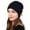 Navy, variant on Generic Women'S Knit Beanie Hat Women'S Cozy Knitted Ski Hat Men And Women Winter Baotou Caps Plush Knitted Pullover Caps Neckwear Dual Purpose Knitted Wool Wind Proof Ear Protection Caps