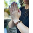 thumbnail image 4 of Matte Tiger Eye and Rudraksha Bracelet, 4 of 5